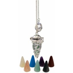 Pendule cage Om 7 chakras