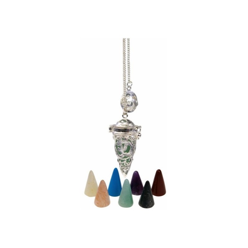 Pendule cage Om 7 chakras