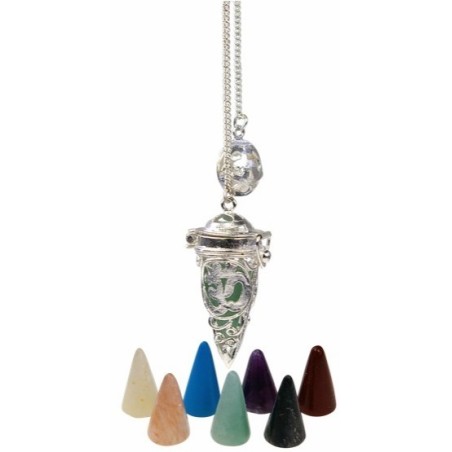 Pendule cage Om 7 chakras