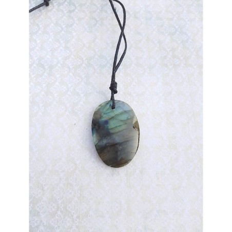 Pendentif ovale labradorite