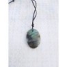 Pendentif ovale labradorite