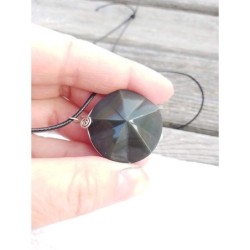 Pendentif obsidienne oeil céleste