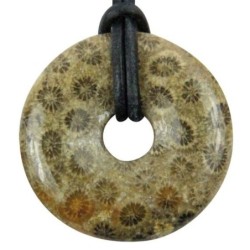 Pendentif donut corail
