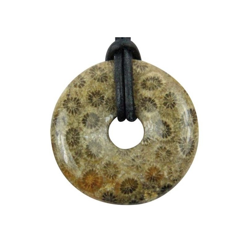 Pendentif donut corail