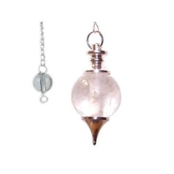 Pendule séphoroton en cristal de roche