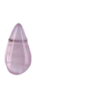Pendentif goutte quartz rose